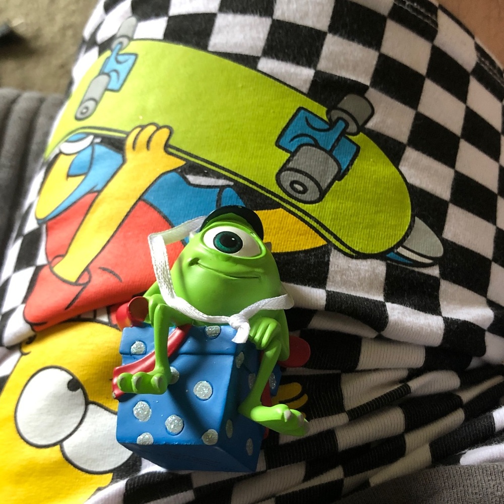 Kids Green One-Eyed Monster Backpack Charm - Unbranded